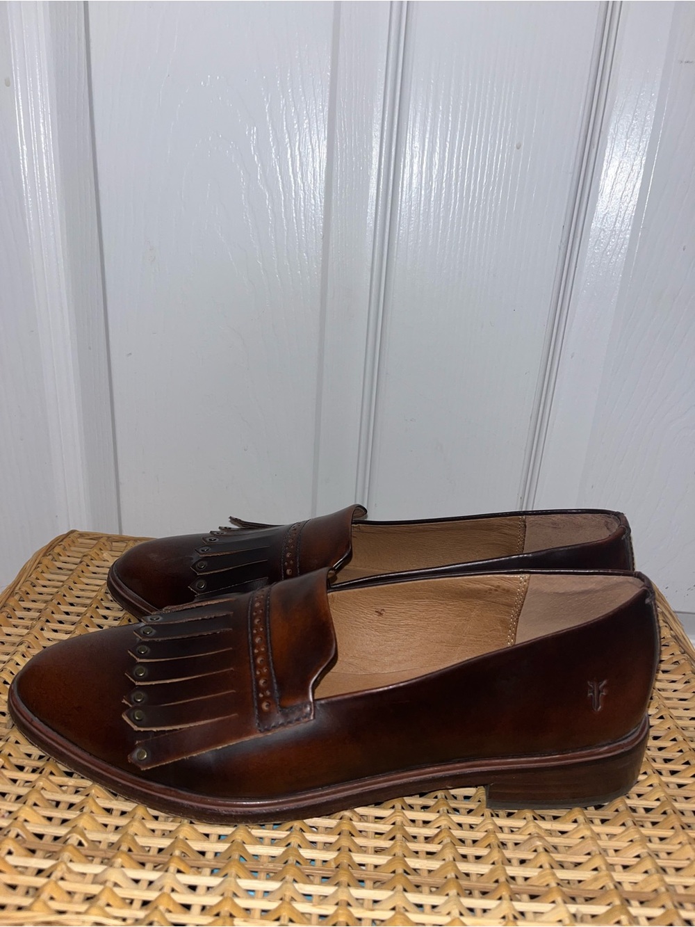FRYE Emory Kiltie loafers in Dark brown